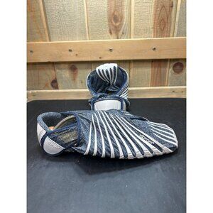 Vibram Furoshiki Wrapping Sole Shoes XL Unisex 11-12 Blue/White Slip-On Barefoot